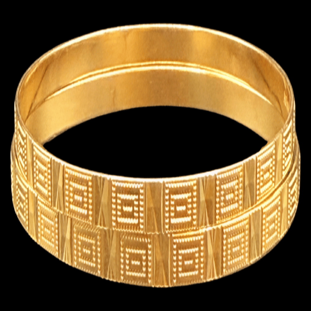 21K Gold Bangle Set, M (20) – SB32769